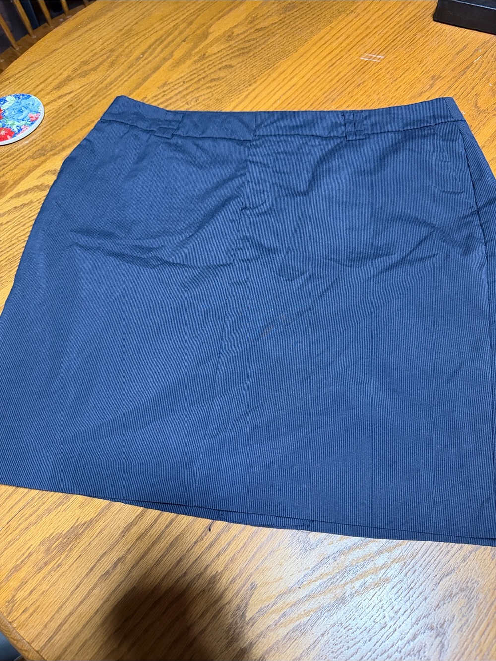Apostrophe Dark Navy Mini Skirt with Clean Front